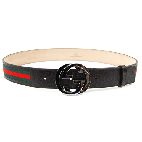 Belt with Interlocking G Buckle